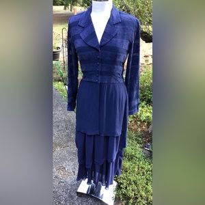 Fabulous Retro Platinum Skirt & Jacket